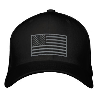 Brodée Couleurs tamisées Drapeau américain Casquette brod