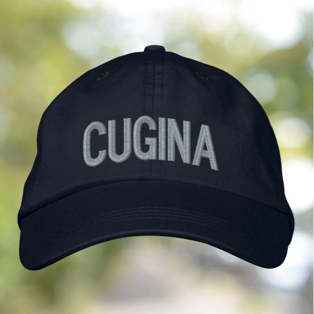 Brodée Cugina (cousine/femme) casquette casquette brodé (Créateur téléchargé)