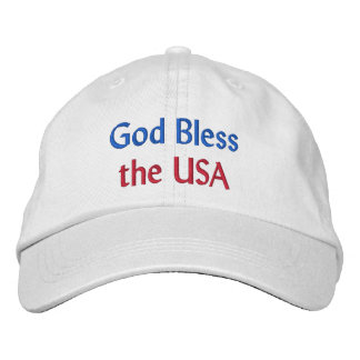 Brodée Dieu bénisse les Etats-Unis Casquette brodé