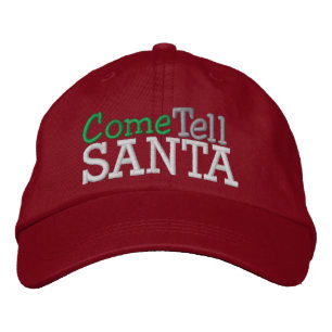 Brodée Dites à PÈRE NOËL ... ; ) Casquette par SRF