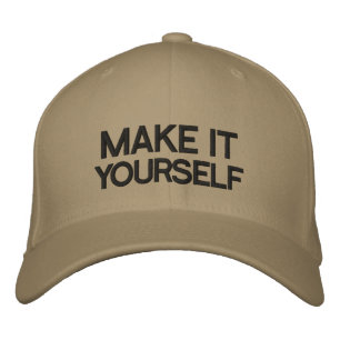 Brodée do-it-yourself Faites-Le Vous-Même Casquette Brodé