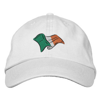 Brodée Drapeau irlandais d'Irlande brodé sur un casquette