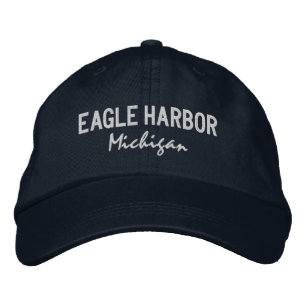 Brodée Eagle Harbour Michigan Casquette de baseball brodé