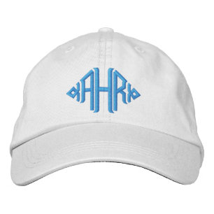 Brodée Élégant Casquette brodé monogramme