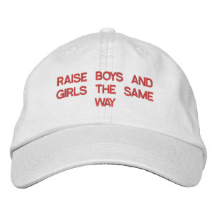 BRODÉE ÉLEVEZ LES GARÇONS ET LES FILLES LE MÊME CASQUETTE