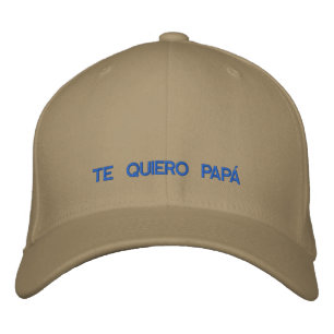 Brodée Espagnol Te Quiero Papa Casquette brodé