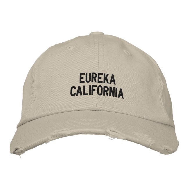 Brodée Eureka, Californie Casquette de baseball brodé (Devant)