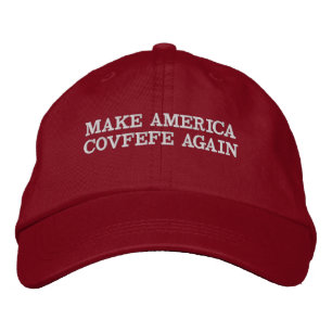 Brodée Faites le #MAGA de casquette de l'Amérique Covfef