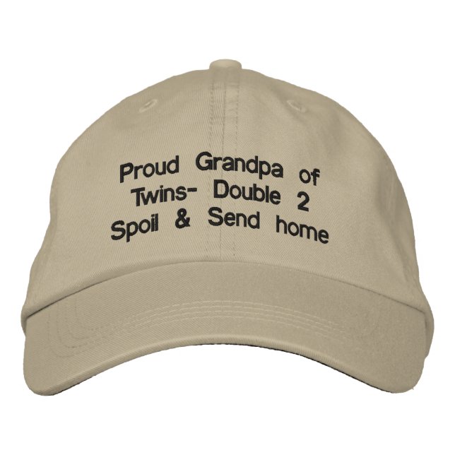 Brodée Fier grand-père Casquette (Devant)