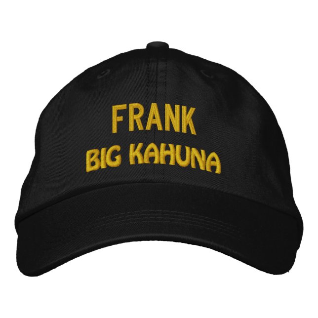 Brodée Funny BOSS Big Kahuna Casquette avec nom personnal (Devant)