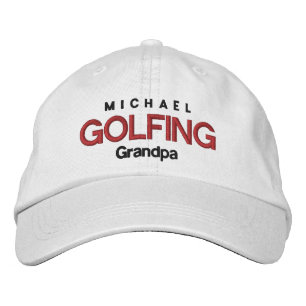 Brodée GOLFING GRANDPA Casquette réglable personnalisé V0