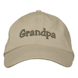 Brodée Grand-père Mocha Brodé Casquette / Casquette de ba