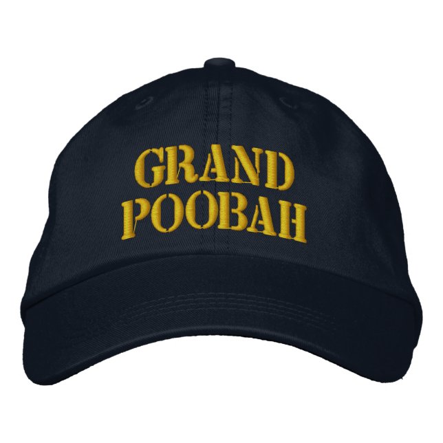 Brodée GRAND POOBAH Casquette brodé (Devant)