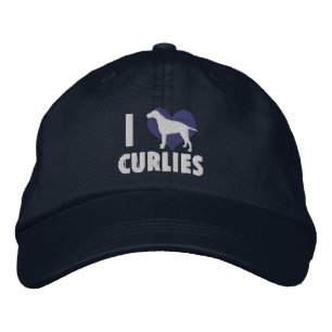 Brodée I Love Curlies Brodé Casquette (Bleu)
