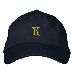 Brodée INITIAL "K" Designer Casquette