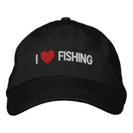Brodée J'aime la pêche Casquette brodé