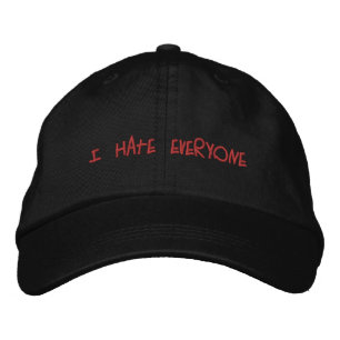 Brodée Je déteste chacun casquette