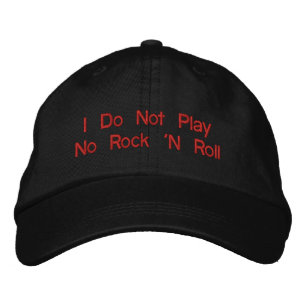 Brodée "Je Ne Joue Pas De Rock 'N Rouleau - casquette Rég