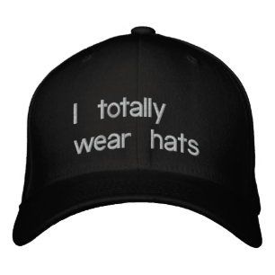 Brodée Je porte totalement le casquette