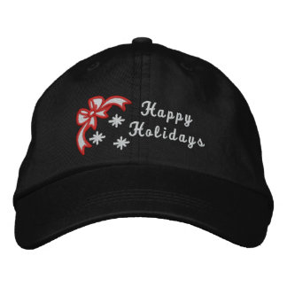 Brodée Joyeuses fêtes Noël brodé casquette femme