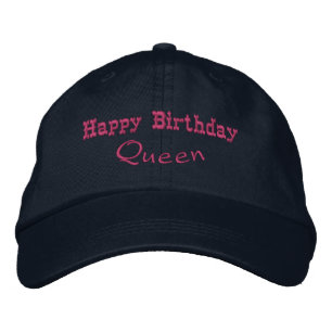 Brodée Joyeux Anniversaire Reine Imprimé Beau Casquette