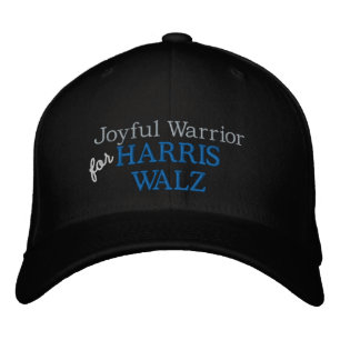 Brodée JOYFUL WARRIOR pour HARRIS WALZ casquette de baseb