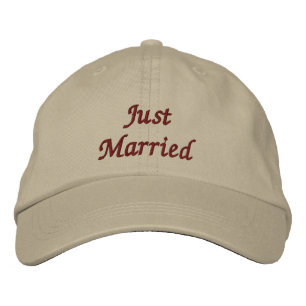 Brodée Juste un Casquette marié