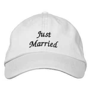 Brodée Juste un Casquette marié