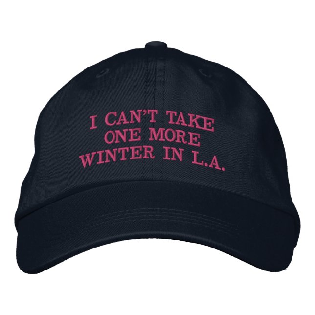 Brodée L.A. Casquette de baseball d'hiver (Devant)