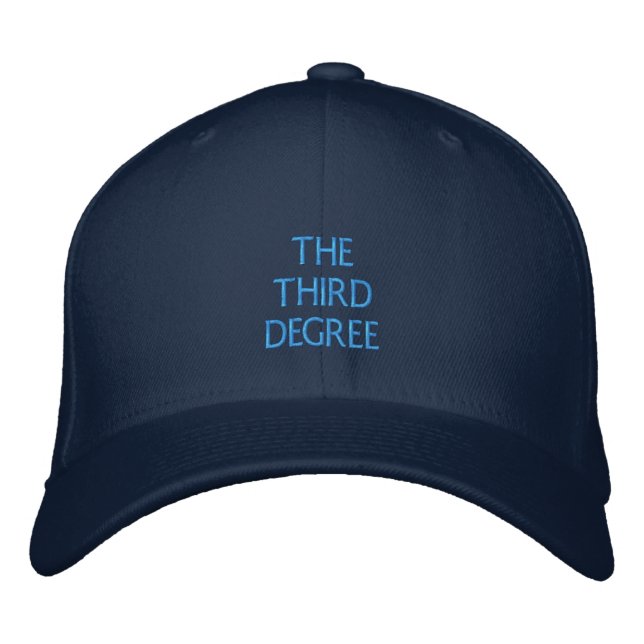 Brodée La casquette de baseball Third Degree (Devant)