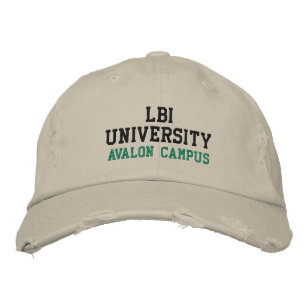 BRODÉE LBI UNIVERSITY (TM) CASQUETTE EMBROIDERED