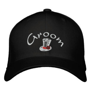 Brodée Le Casquette brodé de Groom élégant