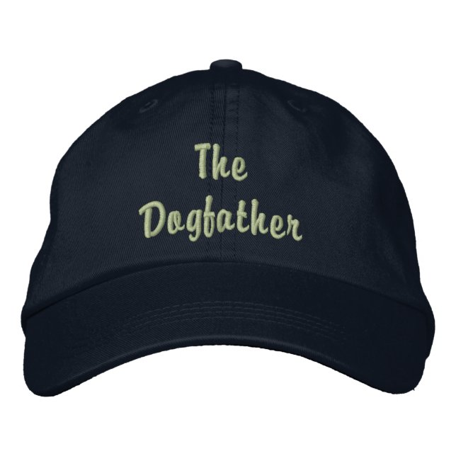Brodée Le Casquette brodé Dogfather (Devant)