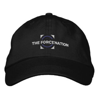Brodée Le casquette de noir de nation de force