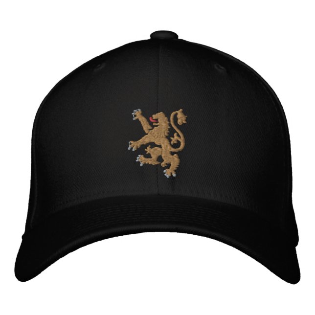 Brodée Lion d'or brodé roi des rois Casquette (Devant)