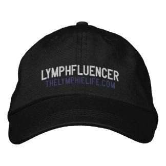 Brodée "Lymphfluencer" Casquette brodé (noir)