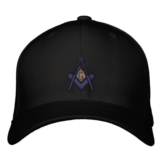 Brodée Masonic Lodge casquette AMBORDÉ (Devant)
