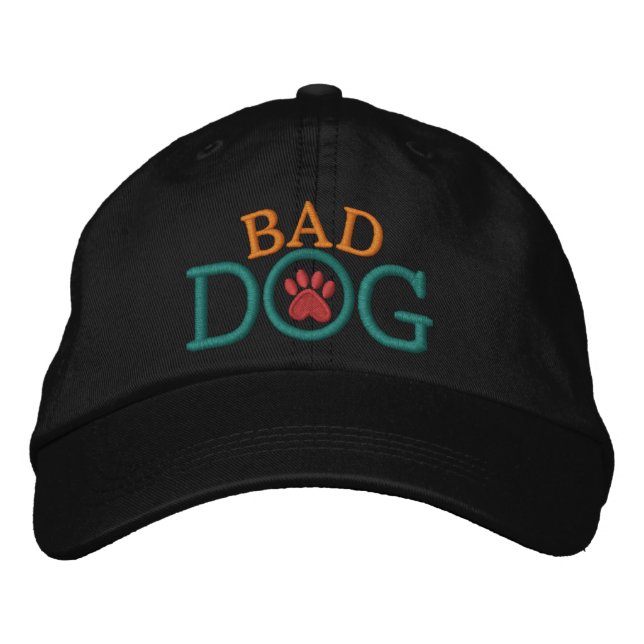 Brodée Mauvais Casquette DE CHIENS ! (Devant)