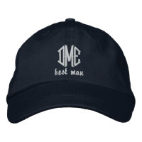 Meilleur homme Custom Wedding Monogramme Casquette