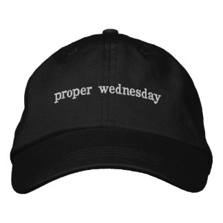 Brodée Mercredi approprié - Casquette