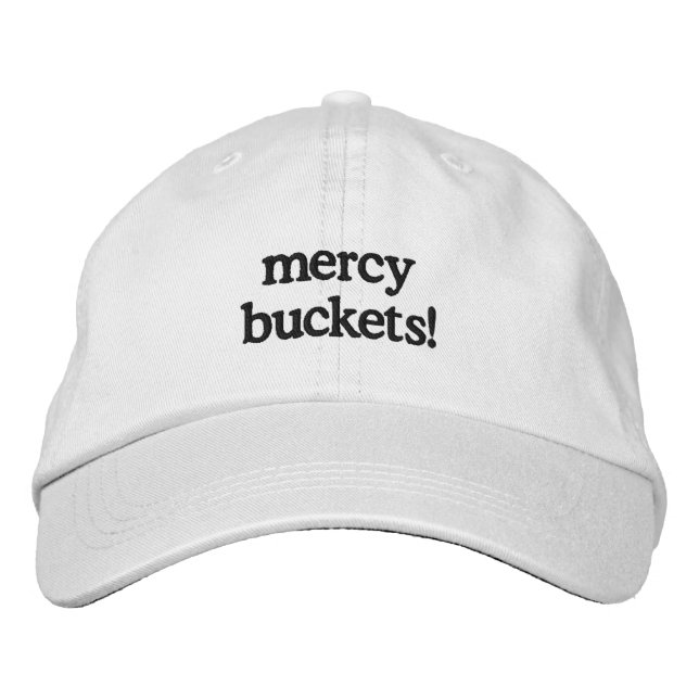 Brodée Mercy Buckets Embroded Baseball Casquette (Devant)