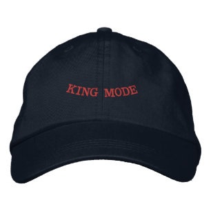 Brodée Mode Roi Casquette Navy Imprimée Hommes Porter