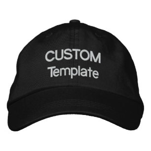 Brodée Modèle vierge de Casquette de baseball brodé perso