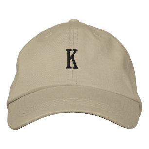 Brodée Monogramme K - Casquette impressionnante - Élégant