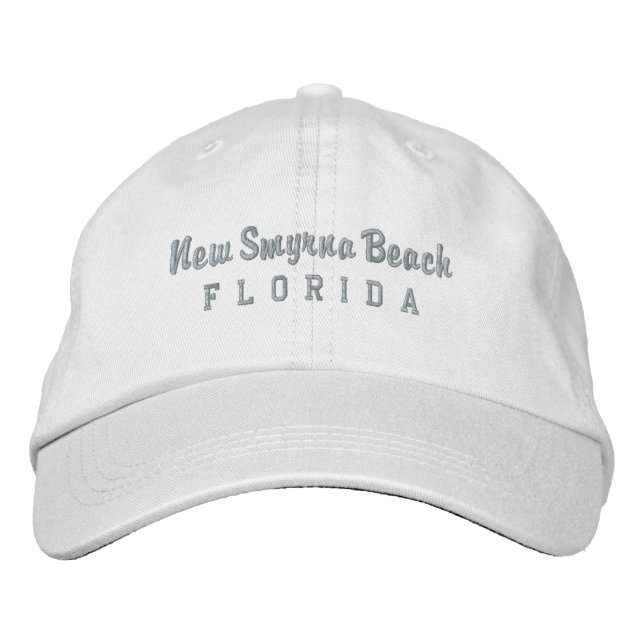 Brodée New Smyrna Beach Florida Casquette de baseball bro (Devant)