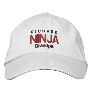 Brodée NINJA GRANDPA Casquette réglable personnalisé V06