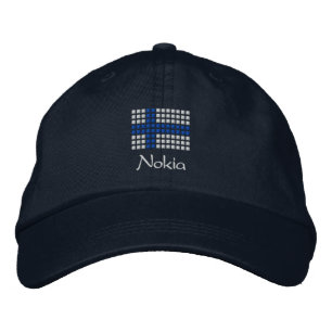 Brodée Nokia hattu - Casquette du drapeau finlandais