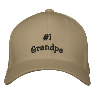 Brodée Numéro 1 Grand-père casquette de basball