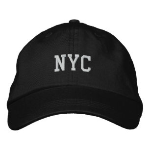 Brodée NYC New York City brodé Casquette ajustable noir