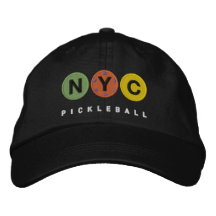 NYC Pickleball EMBROIDERED casquette noir v2